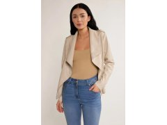 Dámská bunda kůže béžová model 18549803 - Monnari 2