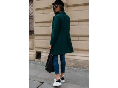Dámský kabát 184493 tmavě zelený - Roco Fashion 1