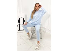 Bavlněná mikina + legíny model 20119624 modrá - Kesi 3
