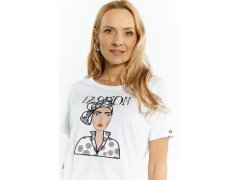 Dámské tričko Bílá vzor model 20151492 - Monnari 3