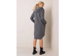 Dámská dlouhá mikina 4858-1.99P tmavě šedá - Rue Paris 3