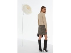 Elegantní koženková bunda model 20758822 béžová - Monnari 2