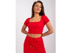 Dámské tričko TOP RV TS model 20776226 Červená - Rue Paris 1