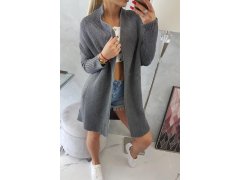 Svetr s&nbsp;netopýřími rukávy grafitový - Kesi 4