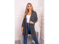 Svetr s&nbsp;netopýřími rukávy grafitový - Kesi 5