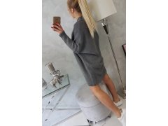 Svetr s&nbsp;netopýřími rukávy grafitový - Kesi 8