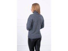 Svetr s&nbsp;rolákem model 20829251 tmavě šedý - Kesi 5