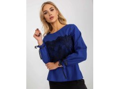 Dámská halenka model 20847149 Královská modř s černou - FPrice 8