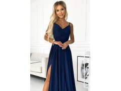 Dámské elegantní šaty model 20849713 tmavě modré - numoco 4