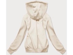 Dámská rozepínací mikina v&nbsp;barvě ecru model 20857719 - J.STYLE 1