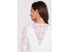 Dámské šaty model 20857724 krémové - STYLOVE 1