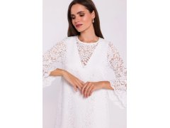 Dámské šaty model 20857724 krémové - STYLOVE 2