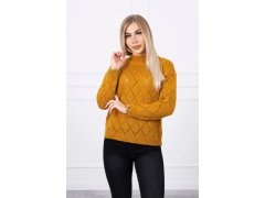 Svetr s&nbsp;vzorem 18 hořčice model 20863416 - Kesi 2
