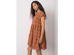 Dámské šaty model 20965290 001 Hnědá s&nbsp;květy - FPrice 2