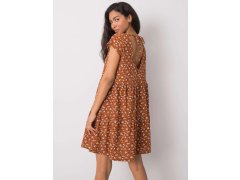 Dámské šaty model 20965290 001 Hnědá s&nbsp;květy - FPrice 3