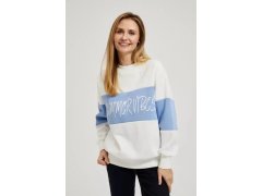 Dámská mikina model 20976129 Bílá s&nbsp;modrou - MOODO 5