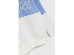 Dámská mikina model 20976129 Bílá s&nbsp;modrou - MOODO 7