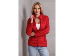 Červená dámská bunda se stojáčkem model 21135588 - Good looking 2