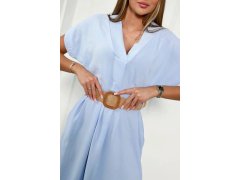 Dámské šaty s&nbsp;ozdobným páskem model 21173152 sv. modré - Kesi 6