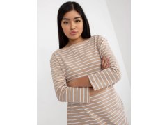 Dámské šaty LO SK LK model 21471962 Béžová s bílou Rue Paris - FPrice 3