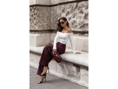 Dámské kalhoty model 21755603 Bordó - LaBalancia 1
