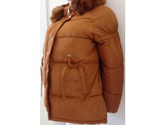 Dámská zimní bunda model 21758971 písková - FPrice 1