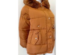 Dámská zimní bunda model 21758971 písková - FPrice 2