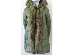 Dámská zimní bunda s kožešinou zelená model 21758985 - Good looking 1
