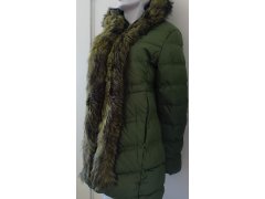 Dámská zimní bunda s kožešinou zelená model 21758985 - Good looking 2