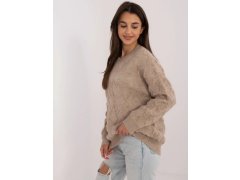 Dámský svetr AT SW model 21875969 Béžová - FPrice 2