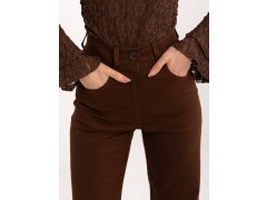 Dámské kalhoty LK SP model 21921127 Tmavě hnědá - FPrice 2