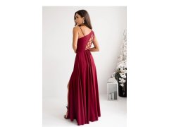 Dlouhé šaty model 21958991 bordó - With You 3