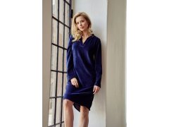Dámská velurová tunika Tmavě modrá model 22011570 - Taro 2