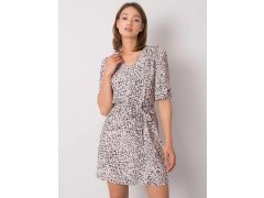 Dámské šaty LK SK model 22020908 Pudr růžová vzor Lakerta - FPrice 2