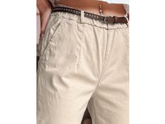 Dámské kalhoty chinos s páskem béžové model 22034929 - FashionStreet 2