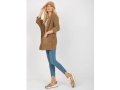 Dámský kardigan model 22045084 tmavě hnědý - FPrice 1