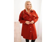 Dámský kabát Plus Size s&nbsp;vlnou - Kesi model 22077001 1