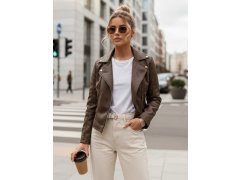 Dámská hnědá koženková bunda model 22079309 - FashionStreet 2