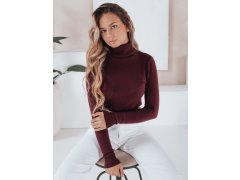 Dámský svetr s rolákem tm. hnědý model 22084617 - FashionStreet 1