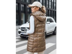 Dámská prošívaná vesta s kapucí model 22092282 zlatá Fashion Street - FashionStreet 1
