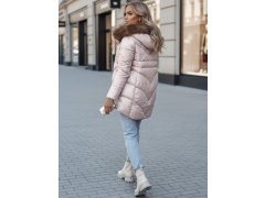 Dámská zimní bunda s kapucí model 22120966 béžová - FashionStreet 1