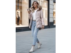 Dámská zimní bunda s kapucí model 22120966 béžová - FashionStreet 3