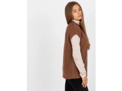 Dámská vesta model 22123857 hnědá - FPrice 3