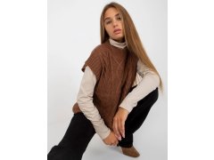 Dámská vesta model 22123857 hnědá - FPrice 5