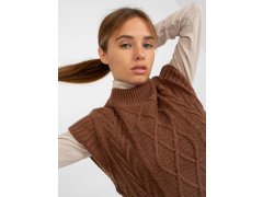Dámská vesta model 22123857 hnědá - FPrice 8