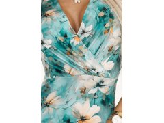Dámské šaty model 22128491 zelené s&nbsp;květy - numoco 3