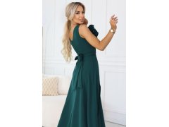 Dámské maxi šaty model 22147821 lahvově zelené - numoco 2