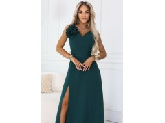 Dámské maxi šaty model 22147821 lahvově zelené - numoco 3