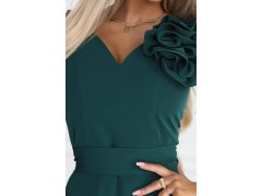 Dámské maxi šaty model 22147821 lahvově zelené - numoco 5