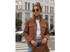 Dámská semišová bunda bomber model 22205647 hnědá - FashionStreet 6